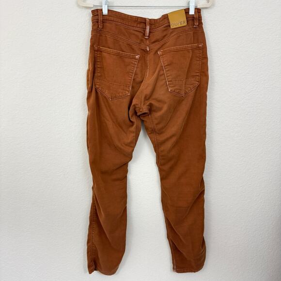 Du/er Men's No Sweat Pants Size 30 X 32 Relaxed Fit Tapered Cotton Blend Amber - Picture 4 of 11